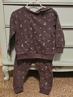 MinyMo Toddler Olive Green Music Themed Set